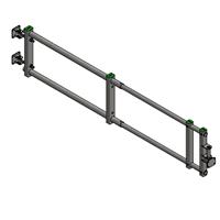 Kort uitschuifhek 2 buis, lengte 95-135 cm