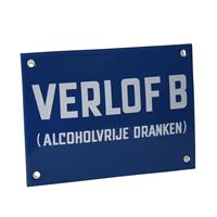 Emaille reclamebord: Verlof B