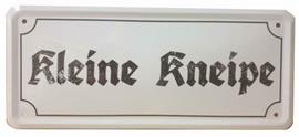 Kleine kneipe reclamebord relief