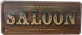 Saloon reclamebord relief