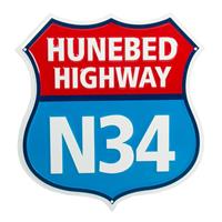 Hunebed highway reclamebord