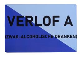 Reclamebord verlof A