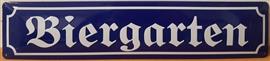 Biergarten reclamebord