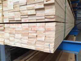 Vurenhout geschaafd - 18x70mm x540cm