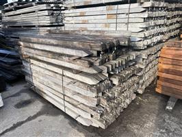 7x7 cm hardhouten gebruikte paal 200 cm lengte - 120394