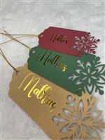 9 Kraft cadeaulabels  - gepersonaliseerd Set 9 labels (in verschillende maten) gepersonaliseerd