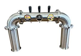 Nieuw: 3 kraans brugzuil Antiqua met 69 mm lenzen