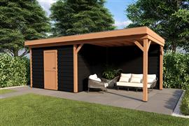 Overkapping Smooth Serie 4 Douglas 800 x 300 cm - fijnbezaagd