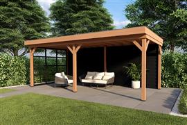 Overkapping Smooth Serie 3 Douglas 600 x 300 cm - fijnbezaagd