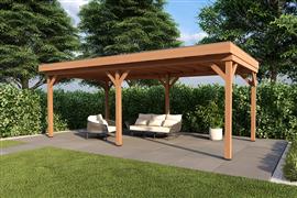 Overkapping Smooth Serie 1 Douglas 800 x 300 cm - fijnbezaagd