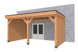 Overkapping aan huis Premium Douglas B 400 x 310 cm