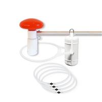 Banieruithouder complete set conische vlaggenmast (incl. verzwaringsgewicht en 4 mastbandjes)