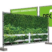 Bouwhekdoeken Hedera met hek 335x174 cm