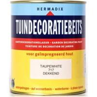 Hermadix Tuindecoratie Beits Dekkend - Taupewhite 717 - 0,75 liter
