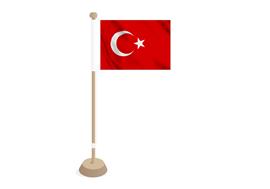 Tafelvlag Turkije 10x15 cm