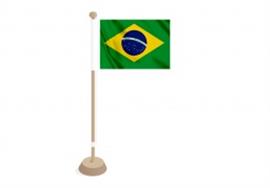 Tafelvlag Brazilië 10x15 cm