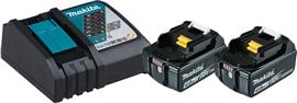 Makita powerpack 18V Li-Ion accu starterset (2x 4.0Ah) + lader