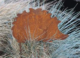 Tuinsteker egel, stekelvarken, roestig metaal SE231