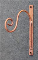 Wandhaak sierlijk, roestig metaal   WG220