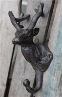 Kapstokhaak Hert met Gewei, Gietijzer KH1722