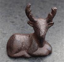 Hert met gewei, liggend, gietijzer HG310