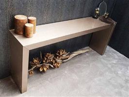 Console tafel Bezos hoog (Puuur) 160x40cm / MDF / Mat