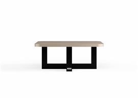 Industriële Salontafel (Puuur) 80x50cm / MDF / Hoogglans Metallic