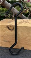 S-haak, metaal, 20,3cm.  zwart SH120