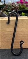 S-haak, metaal, 14,8 cm. zwart SH115