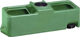 Weidedrinkbak groen, 70 liter, dubbel, hogedrukvlotter