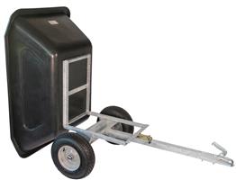 Kiep aanhanger 350 liter, voor quad en zitmaaier