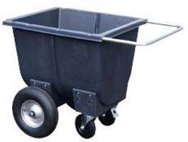 Halfpipe voerwagen 230 liter grijs