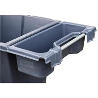 Bak 25L voor halfpipe voerwagens 230 en 350 liter grijs