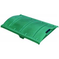 Schuifdeksel tbv halfpipe voerwagen 350 liter groen