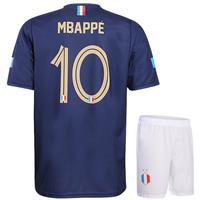 Kingdo Frankrijk Voetbaltenue Mbappe Thuis - 2024-2026 - Kind en Volwassenen