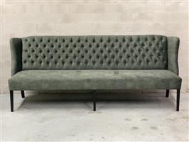 Zeer luxe klassieke eetkamerbank met capitons 160cm