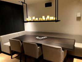 Luxe eetkamerhoekbank 160cm