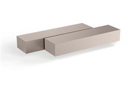 Moderne design salontafel (Puuur) 80x50cm / MDF / Mat