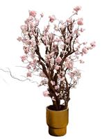 Kunst Bloesemboom - Kunstboom - Roze - 200cm -  incl.pot - Hoge en volle kunstbloesemboom