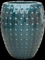 Oceaan blauw - stoere noppen pot - 67cm - keramiek