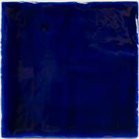 Kobalt blauwe handvorm tegels 13x13 cm-0,56m²