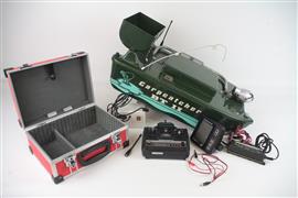 Schrijver carp catcher BT IV voerboot + voervijzel + fishfinder