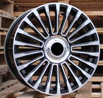 22 Range Rover Velgen Mansory 5x120 Zwart gepolijst