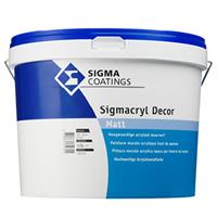 SIGMACRYL Decor MAT - SIGMA muurverf WIT - 10 liter - SCHROBVAST