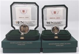 Vaticaan 20 Euro en 50 Euro 2018 Goud Proof