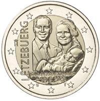 Luxemburg 2 Euro 2020 Prins Charles Reliëf Variant