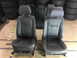 -Volledig lederen interieur BMW 7 Serie E65 Zwart