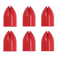 L Style Shell Lock Rings Clear Red