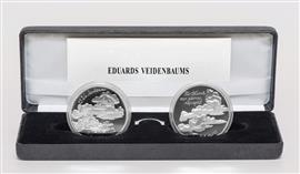 Letland 2 x 2,5 Euro 2017 Eduards Veidenbaums