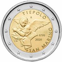 San Marino 2 Euro 2020 Tiepolo UNC
